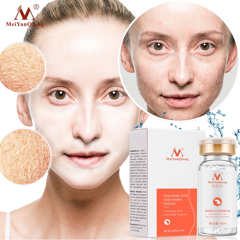 Tinh chất axit hyaluronic MeiYanQiong dưỡng ẩm làm trắng sáng phục hồi làm mịn chăm sóc da Làm trắng sáng sửa chữa Mịn 12ml