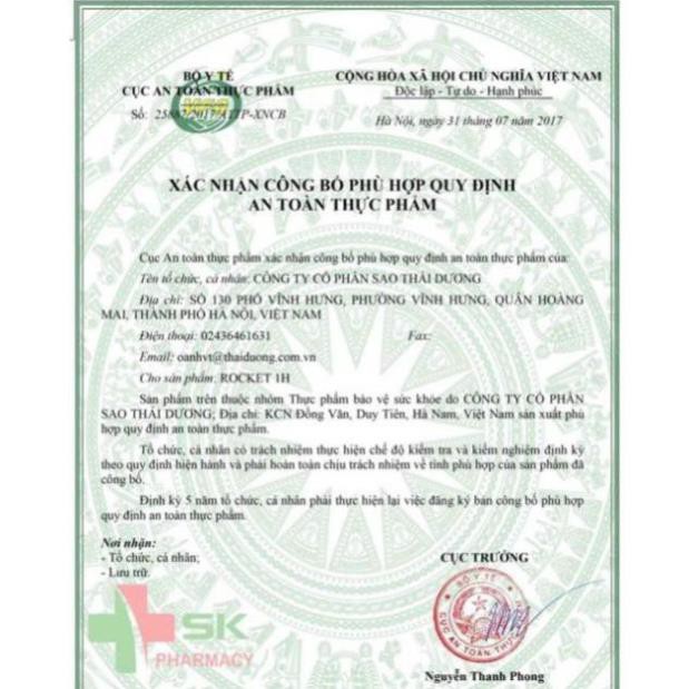 Rocket 1 giờ Sao Thái Dương hộp 1 vỉ 6 viên | BigBuy360 - bigbuy360.vn