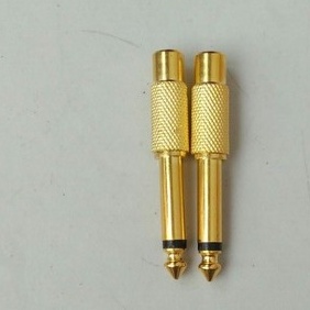 Jack 6ly Ra AV  Loại MÀU VÀNG Tốt - ZẮC AV RA 6 LY DÙNG CHO VANG SỐ HOẶC ĐÀN, BẢO HÀNH 1 ĐỔI 1