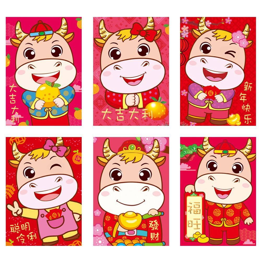 6 Bao Lì Xì Màu Đỏ Bỏ Túi 2021 Cho Lễ Hội Mùa Xuân