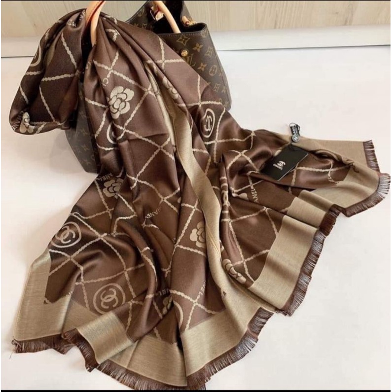 Khăn Choàng Cổ - Khăn Gấm Cao Cấp ~70 × 180cm.