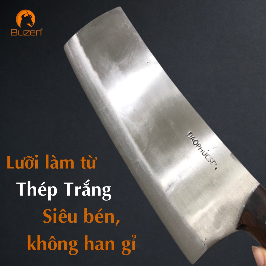 Dao Phúc Sen Chuyên Chuyên Chặt Xương Cao Cấp Thép Trắng Không Han Gỉ