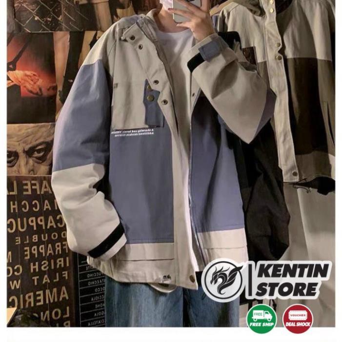 ÁO KHOÁC KAKI form rộng Unisex (M630 - Túi Hộp Ngang) cao cấp kèm ảnh thật KENTIN | BigBuy360 - bigbuy360.vn