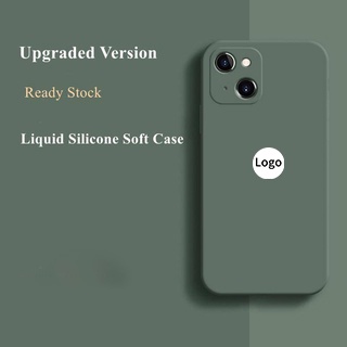 Ốp điện thoại silicone mềm vuông góc màu trắng bảo vệ toàn diện chống sốc thích hợp cho iPhone12 13 13 Pro Max Mini