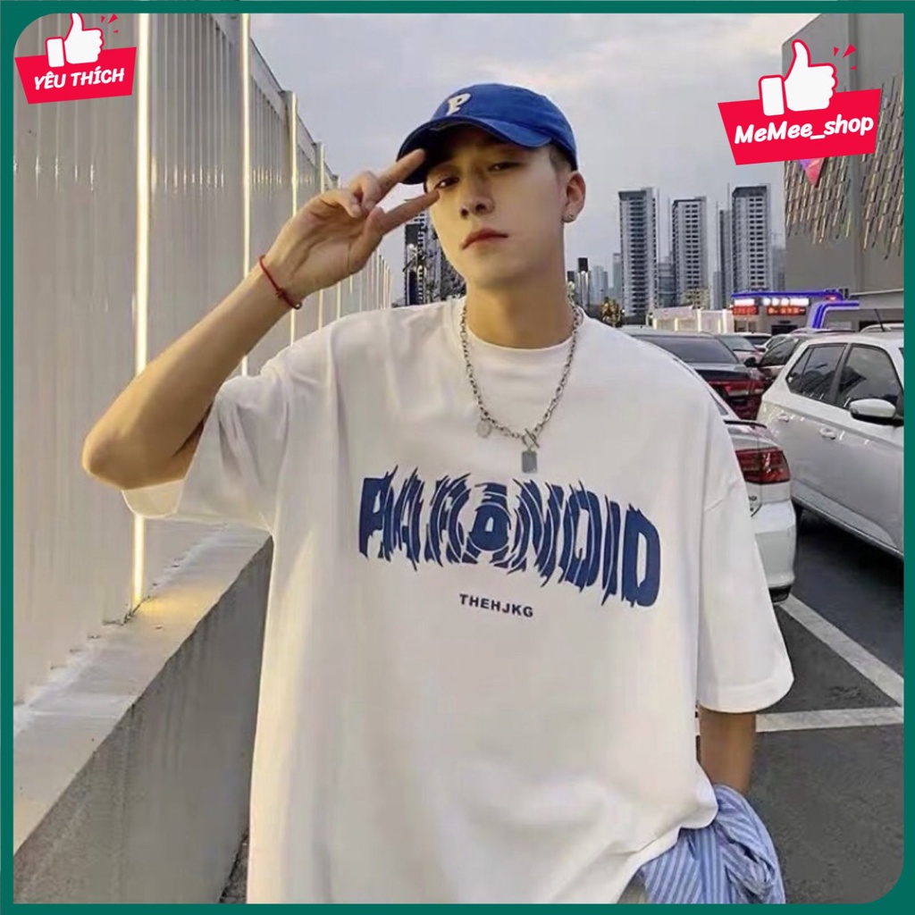 Áo thun unisex nam nữ form rộng tay lỡ, áo phông teen oversize PARANOID cotton mịn mát | BigBuy360 - bigbuy360.vn