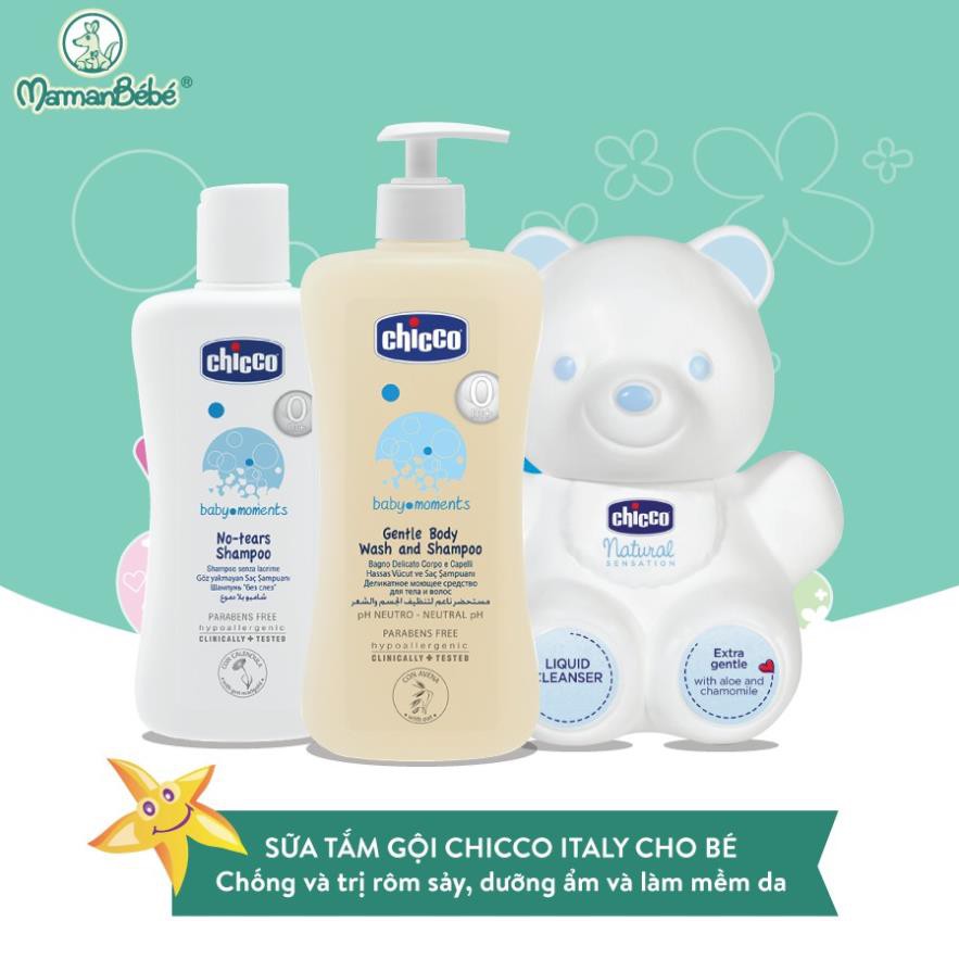 Dầu mát-xa chiết xuất cám gạo 0M+ Chicco 200ml