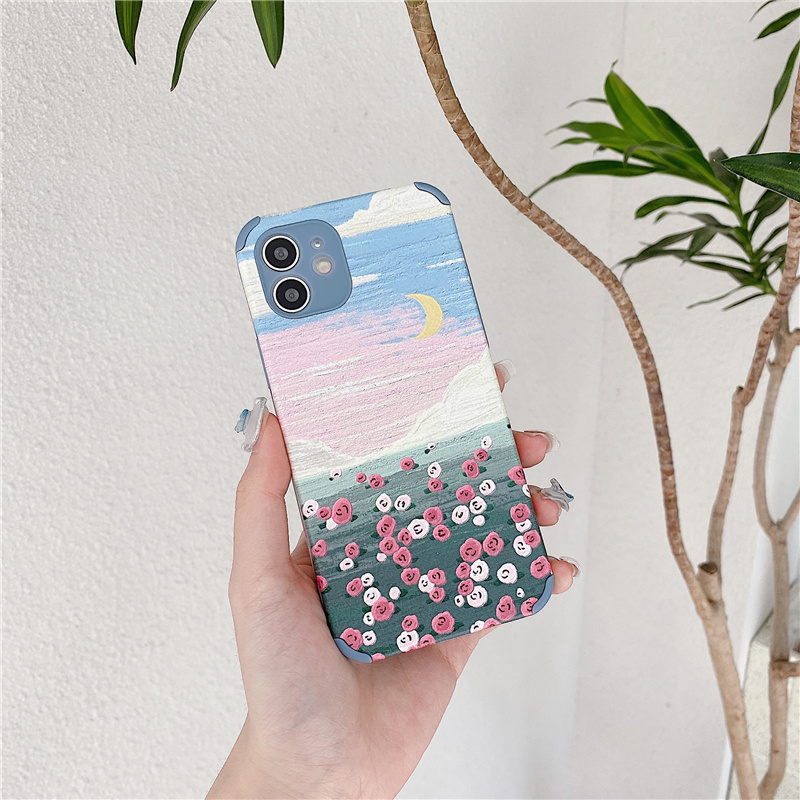 Ốp Lưng Da In Hình Đáng Yêu Cho Iphone 12 Pro Max Ip11 Pro Max 7 8 Plus Se | BigBuy360 - bigbuy360.vn