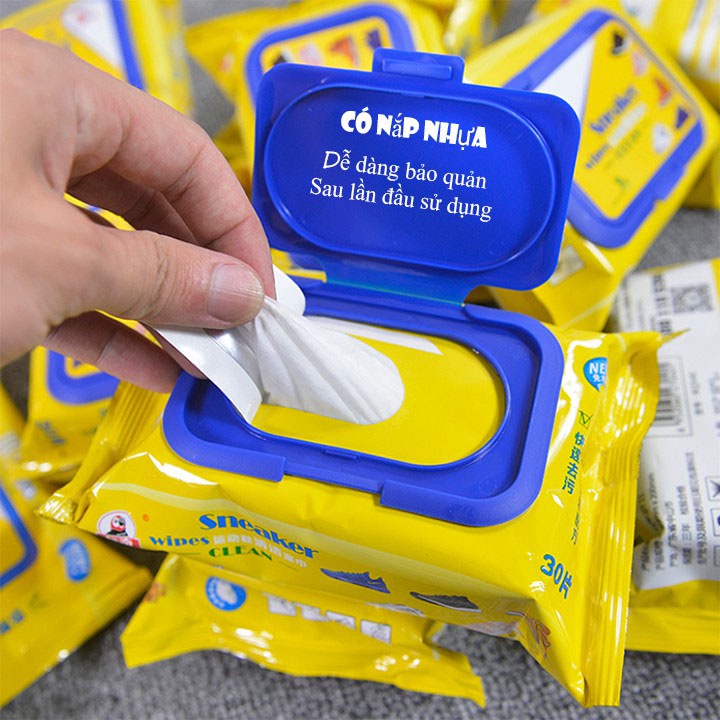 Khăn ướt lau Giày Siêu Tiện Lợi Sneker Wipes - GiayOmega