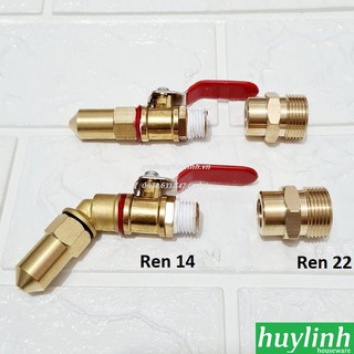 Đầu béc phun rửa máy lạnh điều hòa Ren 22 cho máy xịt cao áp