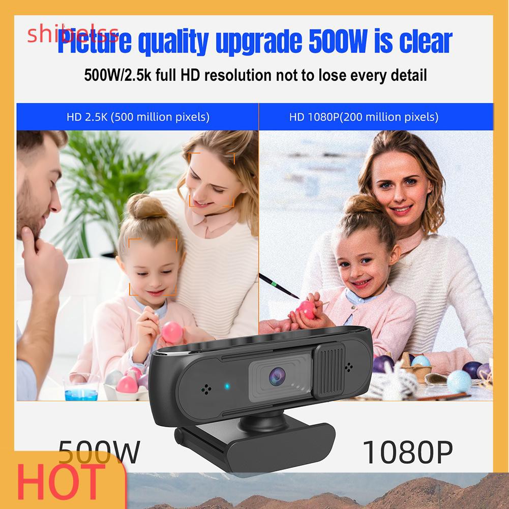 Webcam Shibelss S2 1080p Hd Tích Hợp Micro + Vỏ Bảo Vệ Riêng Tư