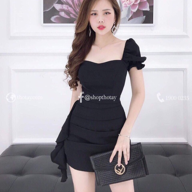 Đầm tay phồng siêu xinh