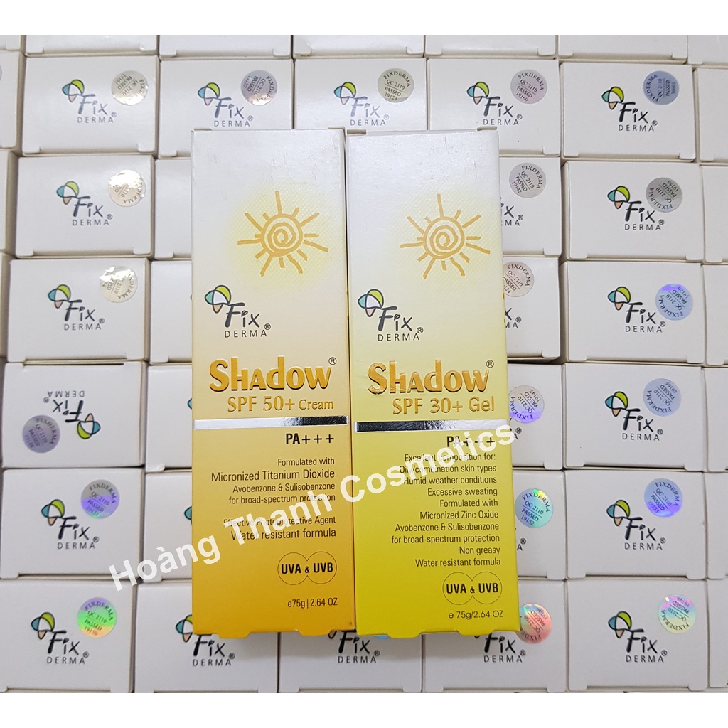 Kem Chống Nắng Fixderma Shadow Cream SPF 50 - Fixderma Shadow Gel Spf 30 Chống Nắng Phổ Rộng