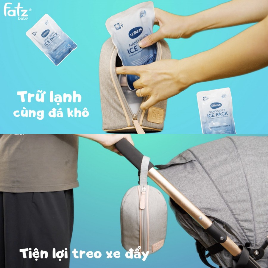 Túi giữ nhiệt bình đơn Hàn Quốc Fatz (giư ấm/ giữ lạnh)