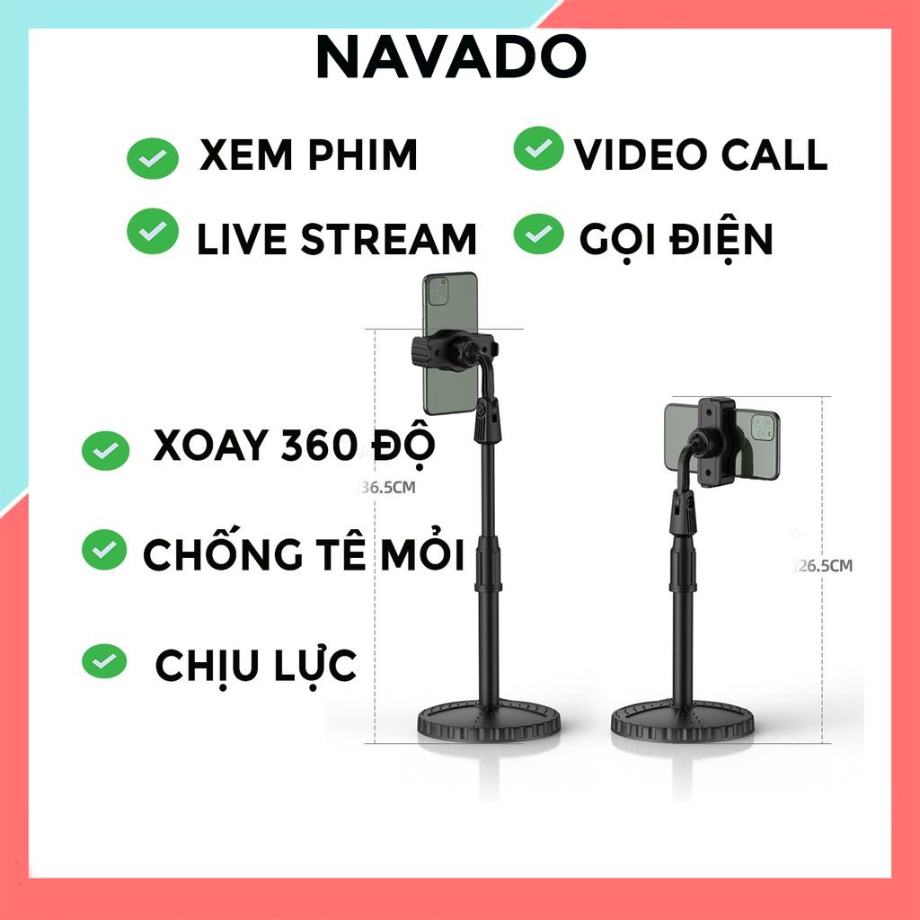 Giá Đỡ Kẹp Điện Thoại Xoay 360 Độ Livestream xem phim Quay Phim Ghi Hình Đa Năng Coobowe NAVADO