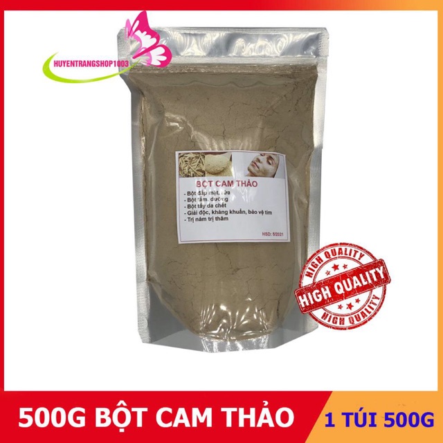 [Mã 267FMCGSALE giảm 8% đơn 500K] 500Gr bột cam thảo nguyên chất handmade có giấy VSATTP