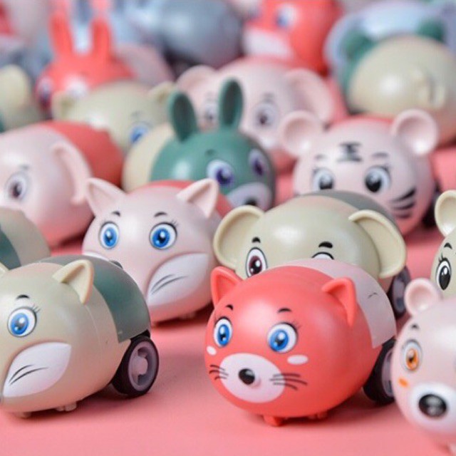 Xe Ô Tô Mini Hình Thú Chạy Cót Đáng Yêu  Xe Mini Hình Thú Ngộ Nghĩnh Cho Bé Sóc_toystore