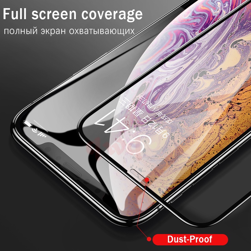 Kính Cường Lực 20D Bảo Vệ Màn Hình Cho iPhone14 13 12 11 Pro Max XS Max XR X 7 Plus SE 2020 6S 6 7 8 Plus H9