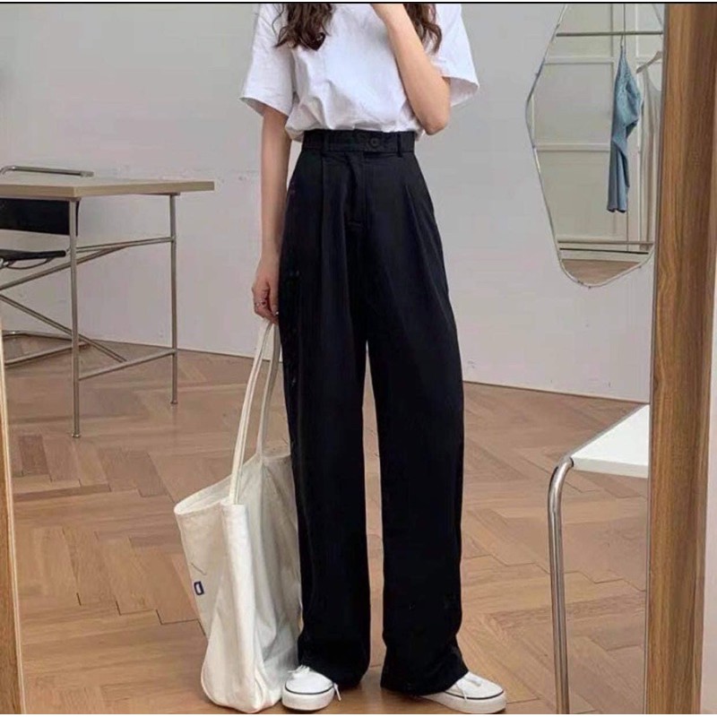 Quần Culottes Cạp Cao