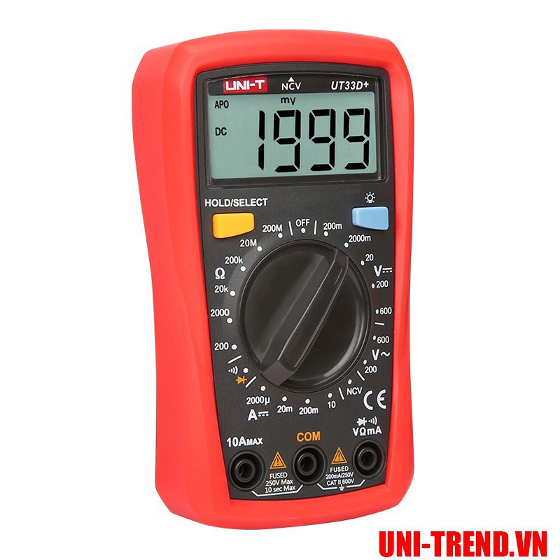 UT33D+ Đồng hồ vạn năng điện tử Uni - Trend chính hãng