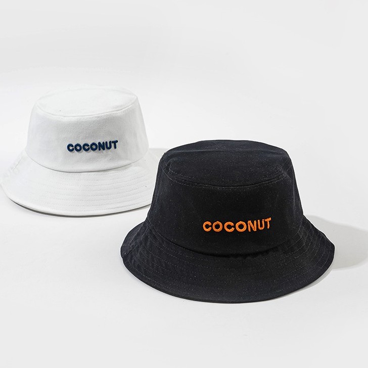 Mũ bucket chất kaki cao cấp thêu chữ Coconut
