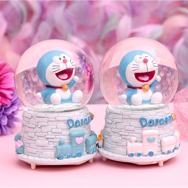 Quả Cầu Tuyết DORAEMON,Có Nhạc Và Đèn Phát Sáng Xinh Xắn