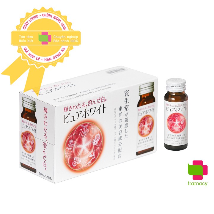 Collagen nước Shiseido Pure White, Nhật Bản (50ml) giúp đẹp da cho người từ 18 tuổi