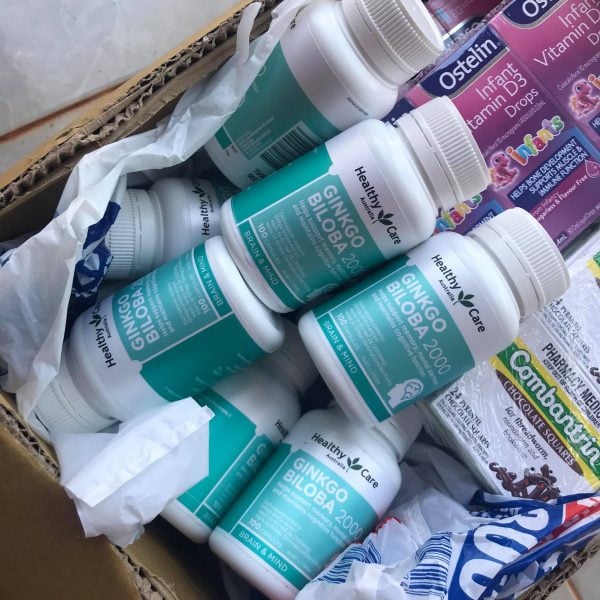 Viên uống bổ não Ginkgo Biloba Healthy Care Úc 100 viên