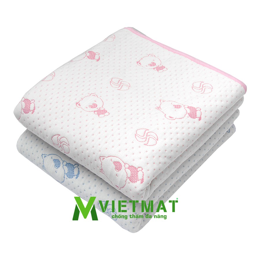 Tấm lót chống thấm cho bé VIETMAT size 70x100cm 2 tấm