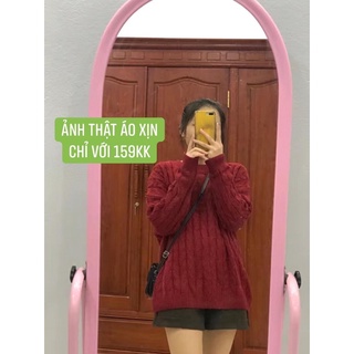 Áo len dài tay đỏ