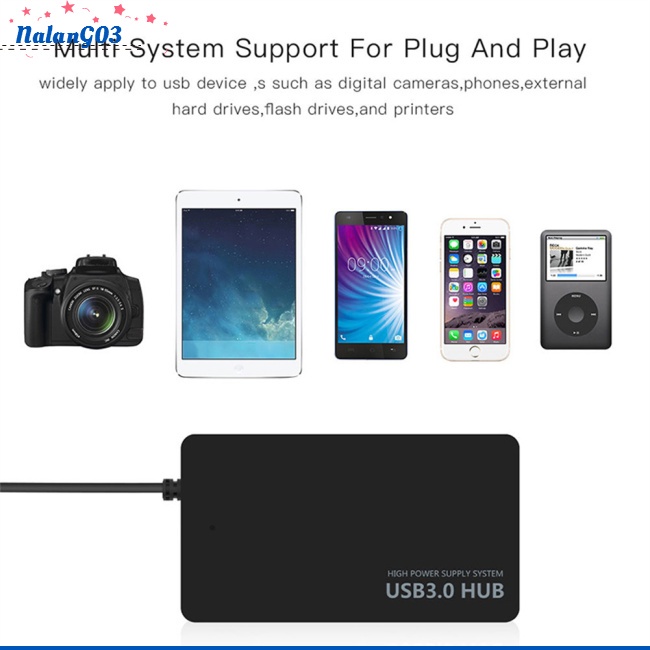 Bộ Chia 4 Cổng Usb 3.0 Tốc Độ Cao Cho Máy Tính