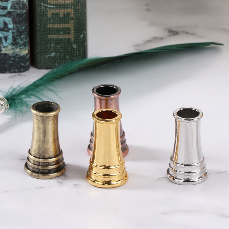 Bút Bi Vỏ Kim Loại Hình Lông Vũ Vintage