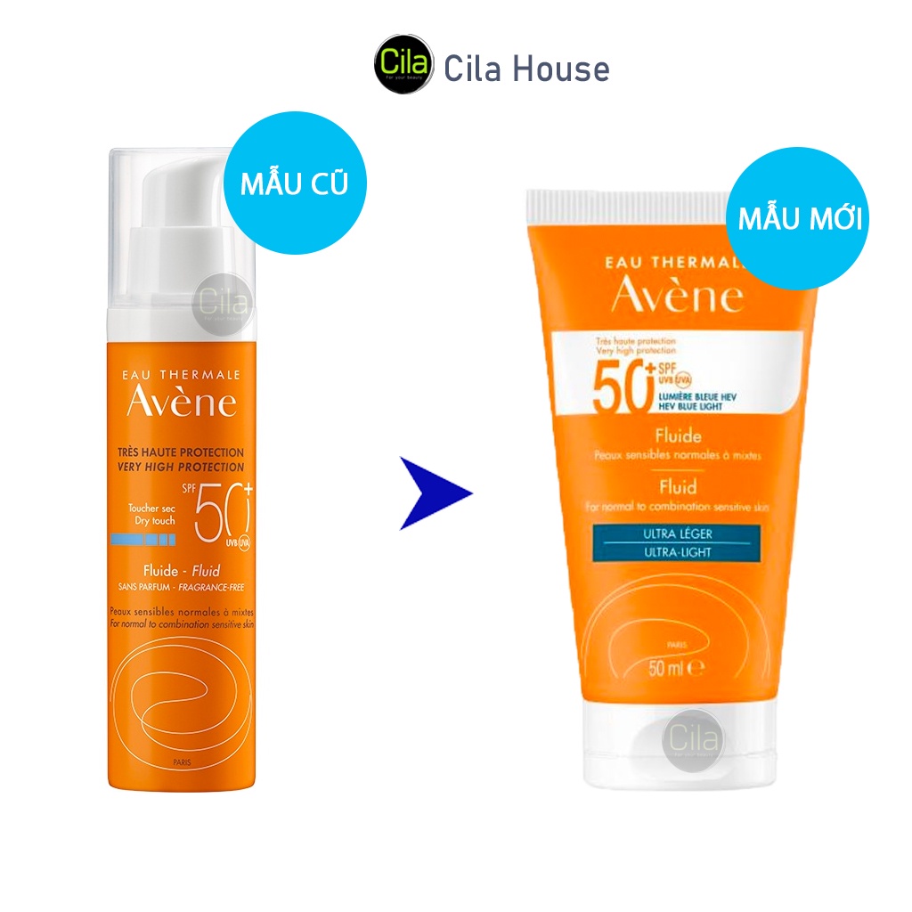 Kem Chống Nắng Avene Very High Protection Fluid Spf 50+ - Cila House