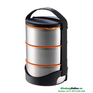 Cặp lồng cơm inox 3 tầng Lock&Lock LHC990 620ml