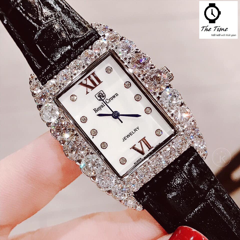 Đồng hồ nữ chính hãng Royal Crown 6111 Dây da các màu