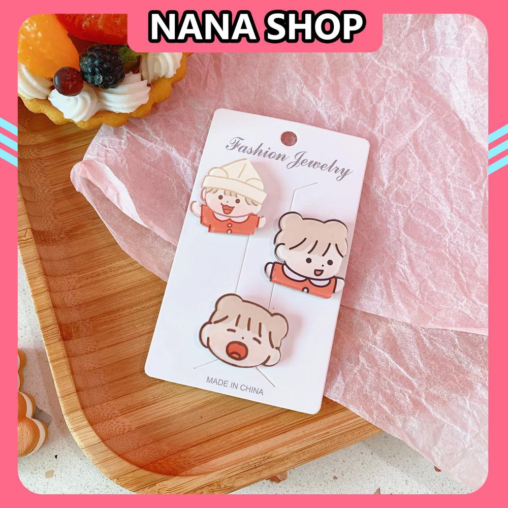 Set 3 Huy Hiệu Cài Áo [NHIỀU MẪU LỰA CHỌN] Pin Cài Áo, Ba Lô xinh xắn