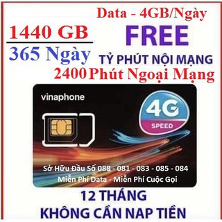 Sim vinaphone vd149 1 năm miễn phí không cần nạp thẻ