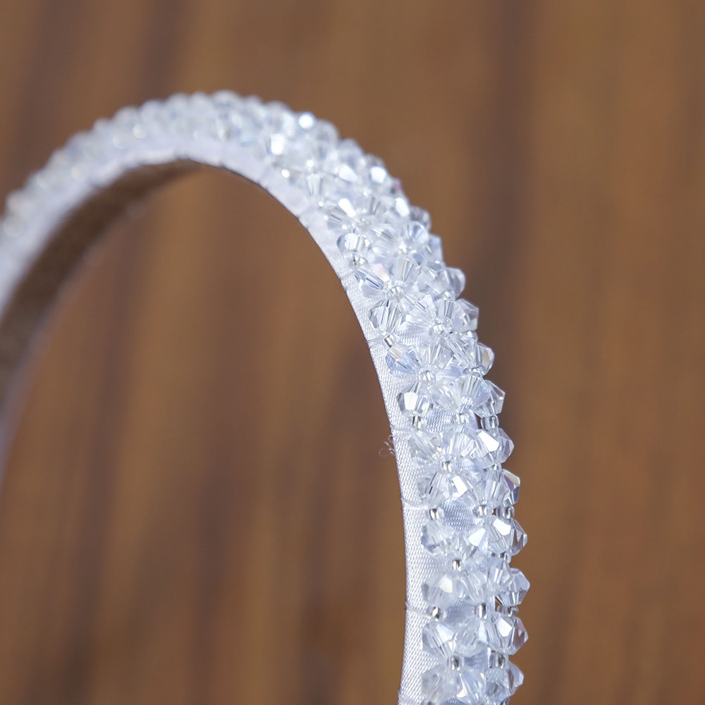 Băng đô cài tóc đính đá nhiều màu tùy chọn cho nữ