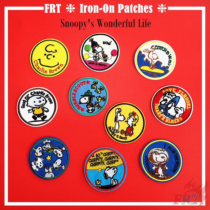 ☸ Cartoon：Snoopy's Wonderful Life Patch ☸ 1Pc Diy Sew on Iron on Badge Patches（Snoopy - Series 10）