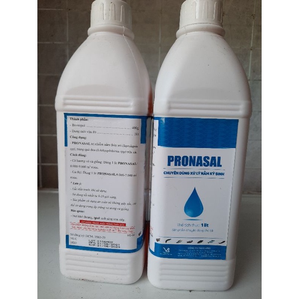 PRONASAL điều trị nấm mang, nấm thân, nấm thủy mi và trùng quả dưa trên cá chai 1 lít