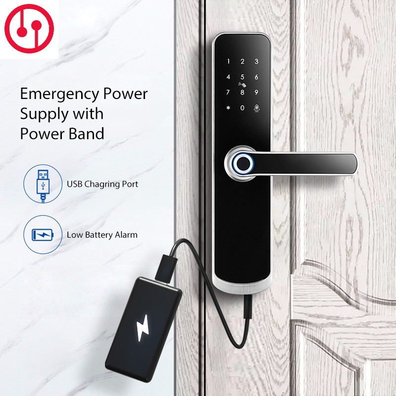 Khóa vân tay dùng cho cửa phòng, chung cư  – không hao pin