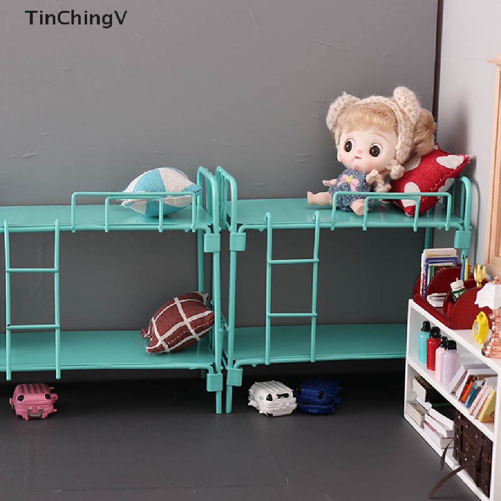 Giường Tầng Ngủ Mini Tỉ Lệ 1: 12 Trang Trí Nhà Búp Bê