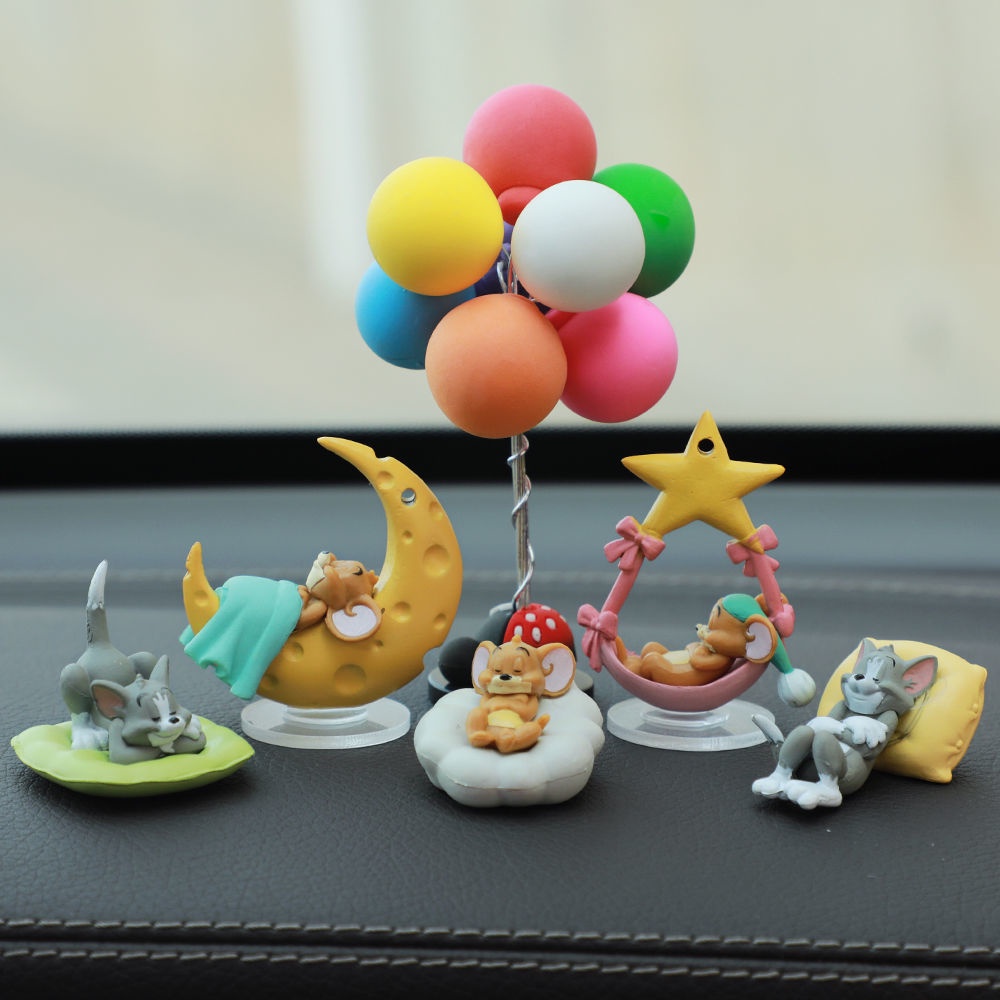 Mèo Tom Và Chuột Jerry Dễ Thương Trang Trí Nội Thất Xe Hơi