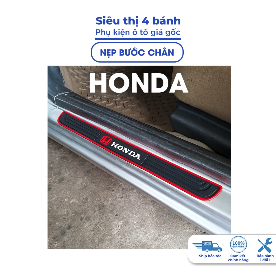 Nẹp chống xước cửa ô tô, Nẹp cửa bảo vệ bước chân cửa xe oto Honda city brv crv hrv pilot jazz civic accord