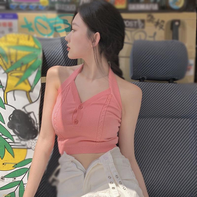 Áo Lửng Hai Dây Phong Cách Hàn Quốc Quyến Rũ Dành Cho Nữ