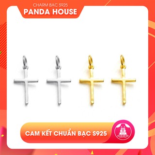 Charm bạc s925 hình cây thánh giá (charm treo) size 1.2*9.3*15.5mm - Panda House