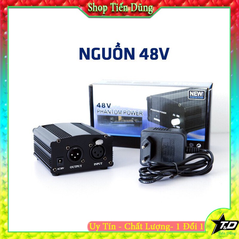 Nguồn 48V Cho Micro Thu Âm Condenser, giành cho mua kèm micro PC-K200, PC-K320, PC-K500, PC-K600