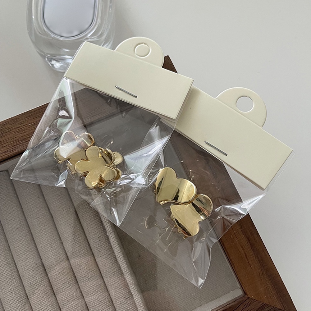 Kẹp Tóc Kim Loại Mini Hình Hoa/Trái Tim Dễ Thương Thời Trang Dự Tiệc