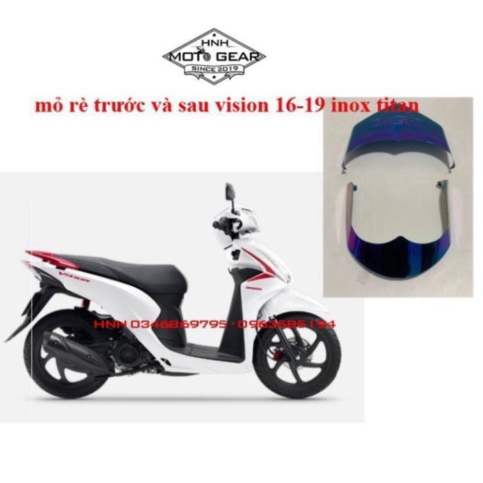 Bọc Đuôi Titan Cho Honda Vision 2016 - 2019 ( Trước Và Sau )