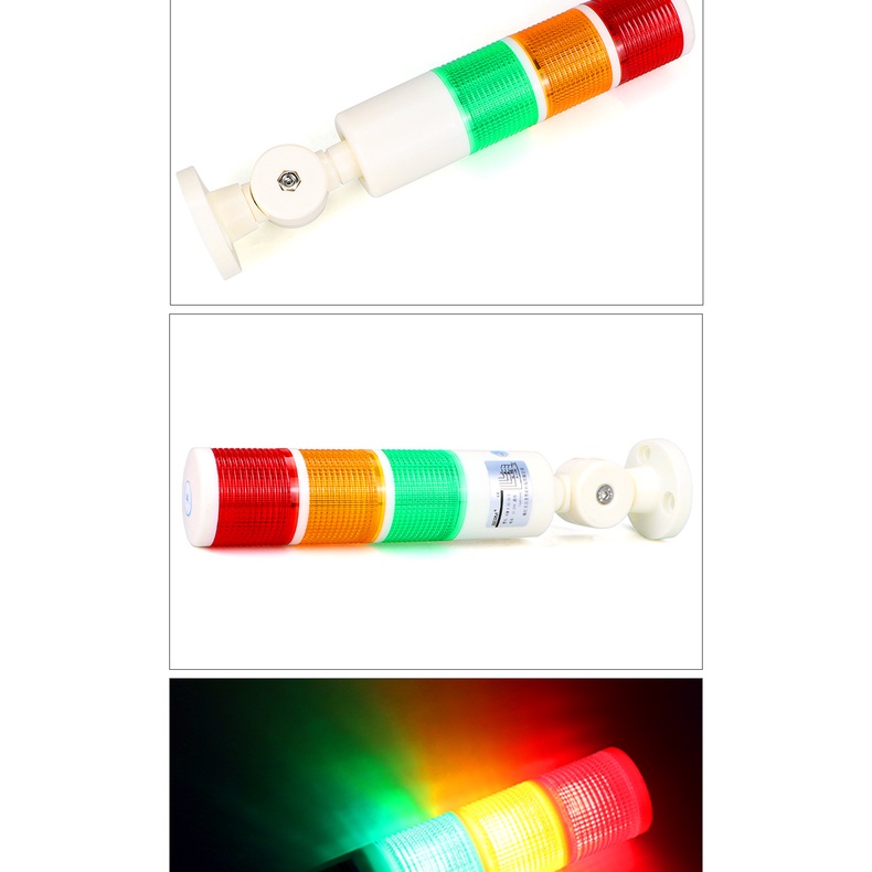 Đèn tháp 3 tầng có còi 12-24V/220V