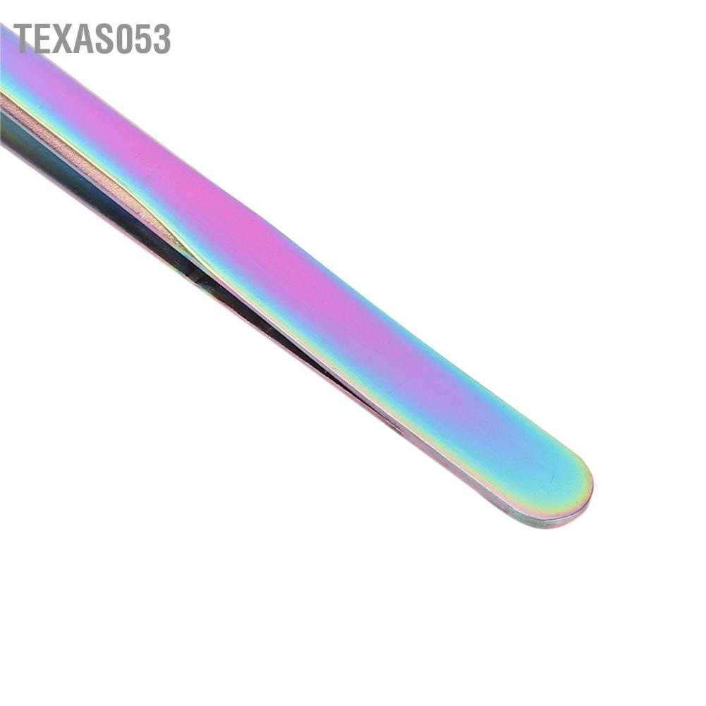 Texas053 Nhíp vẽ móng tay thẳng chuyên nghiệp nối dài lông mi bằng thép không gỉ